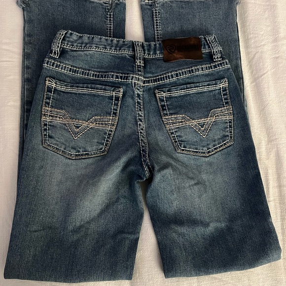 314.ROCK & ROLL DENIM BOYS' LIGHT WASH VINTAGE BOOTCUT JEANS - Picture 3 of 8